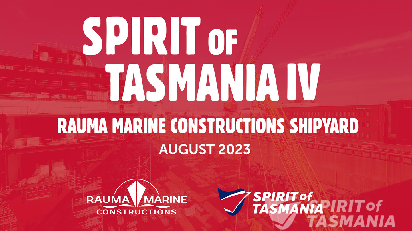 Building The Spirit Of Tasmania Iv - Behind The Scenes Drone Footage